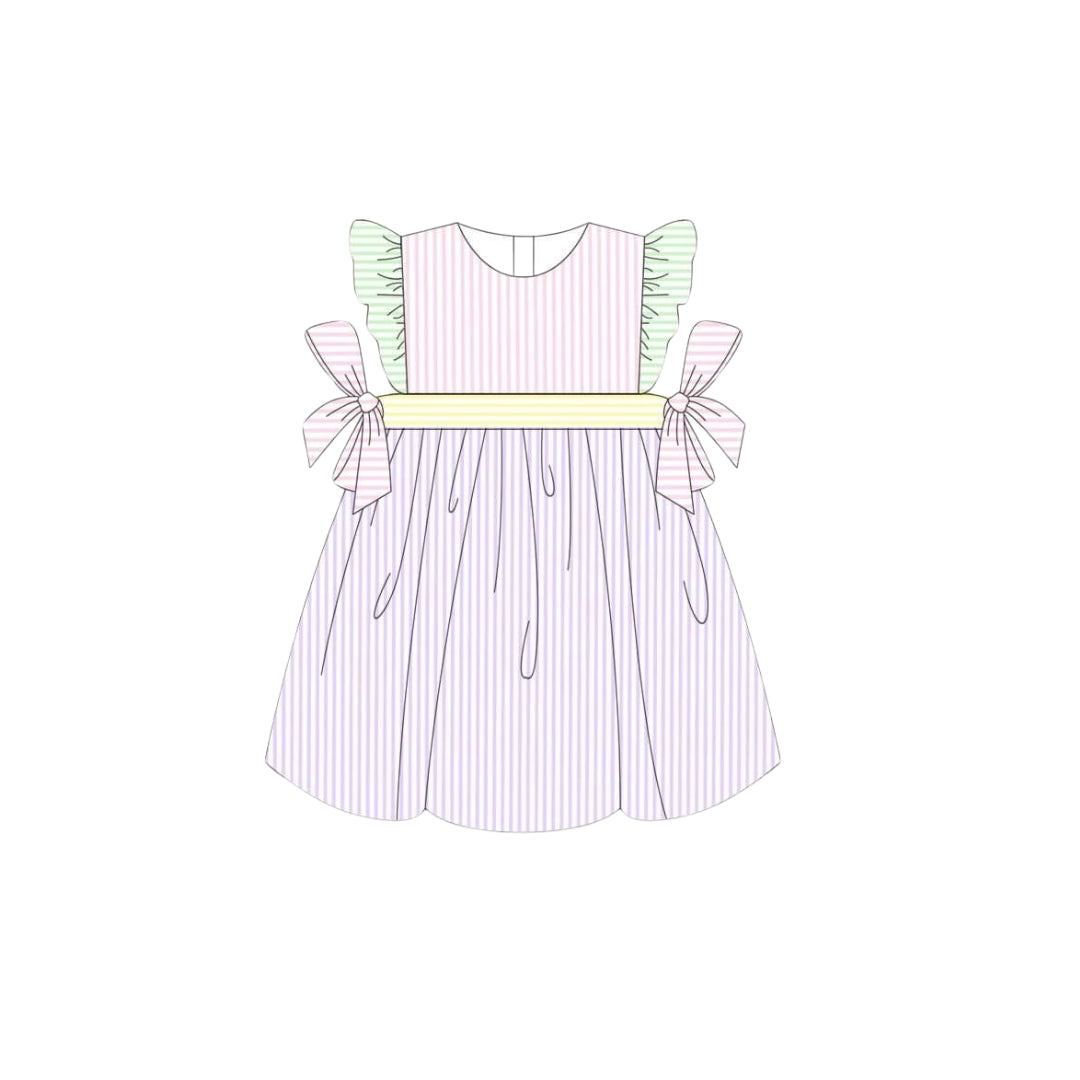 PRE ORDER - Funfetti Kids Pastel Seersucker Dress