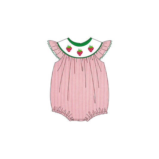 PRE ORDER - Funfetti Kids Girl Strawberry Ruffle Bubble