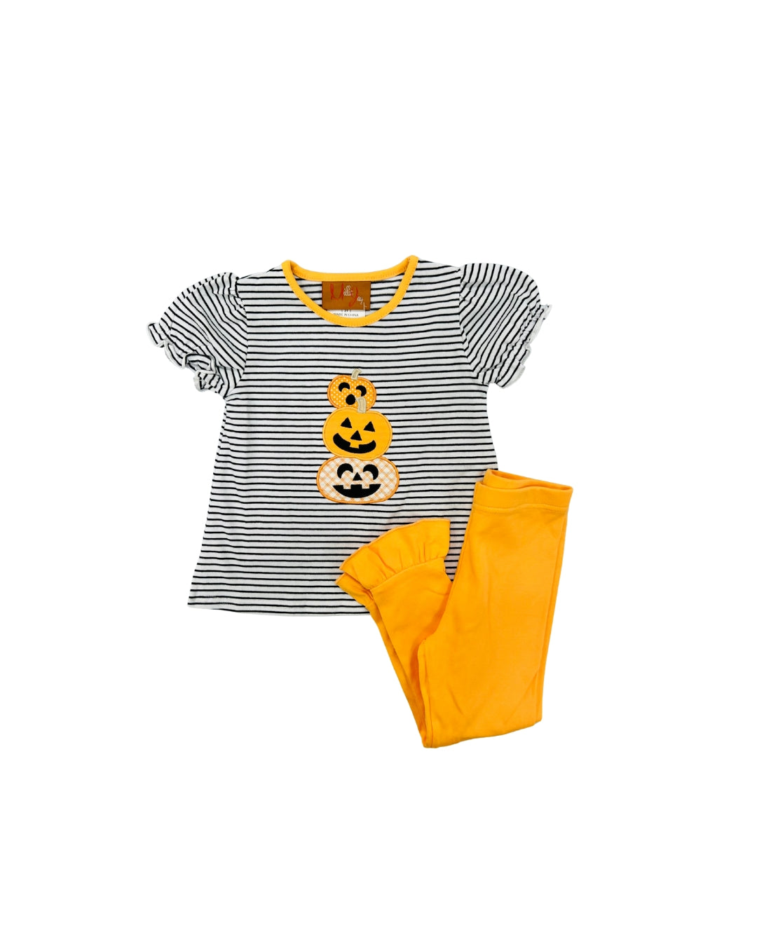 Millie Jay Jack O Lantern Ruffle Legging Set