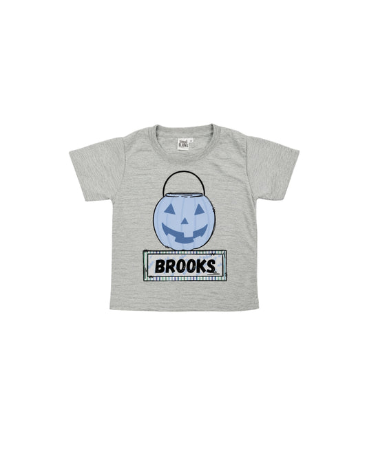 Personalized Gingham Treat Bucket TShirt
