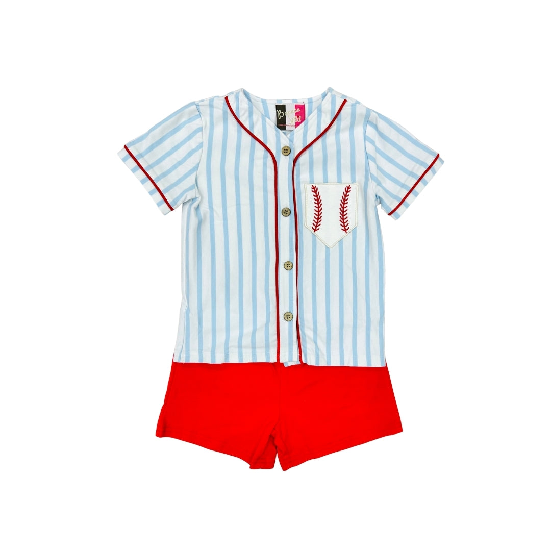 Banana Split Baseball Jersey Short Set