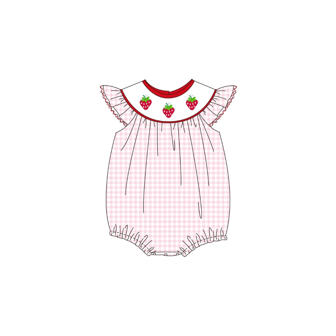 PRE ORDER - Funfetti Kids Gingham Strawberry Bubble