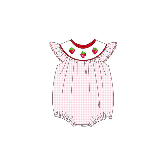 PRE ORDER - Funfetti Kids Gingham Strawberry Bubble