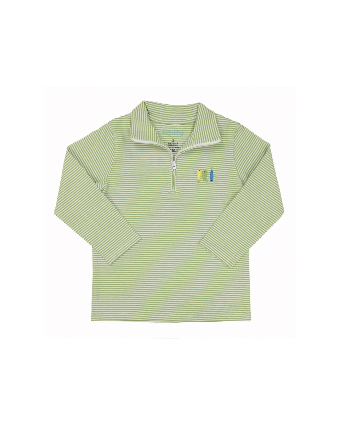 Itsy Bitsy Fishing Lures Stripe Zip 3/4 Pullover
