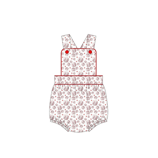 PRE ORDER - Funfetti Kids Baseball Print Sunsuit