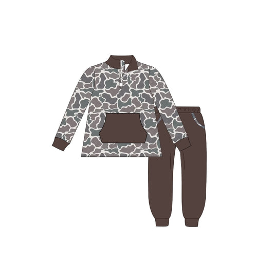 PRE ORDER - Funfetti Kids Camo Pullover/Jogger Set