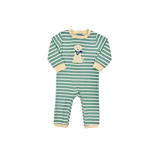 Banana Split Stripe/Lab Romper