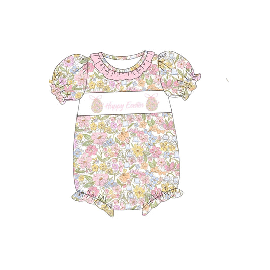 PRE ORDER - Funfetti Kids Girl Floral "Happy Easter" Bubble