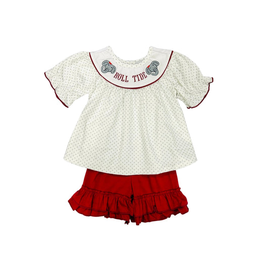 Embroidered Roll Tide Short Set