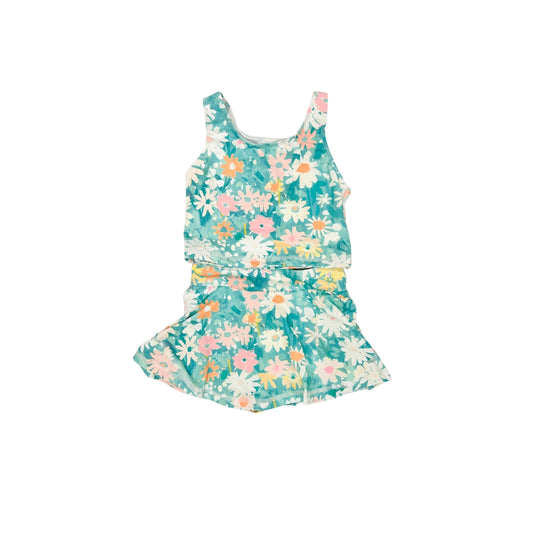 Teal Floral Active Set