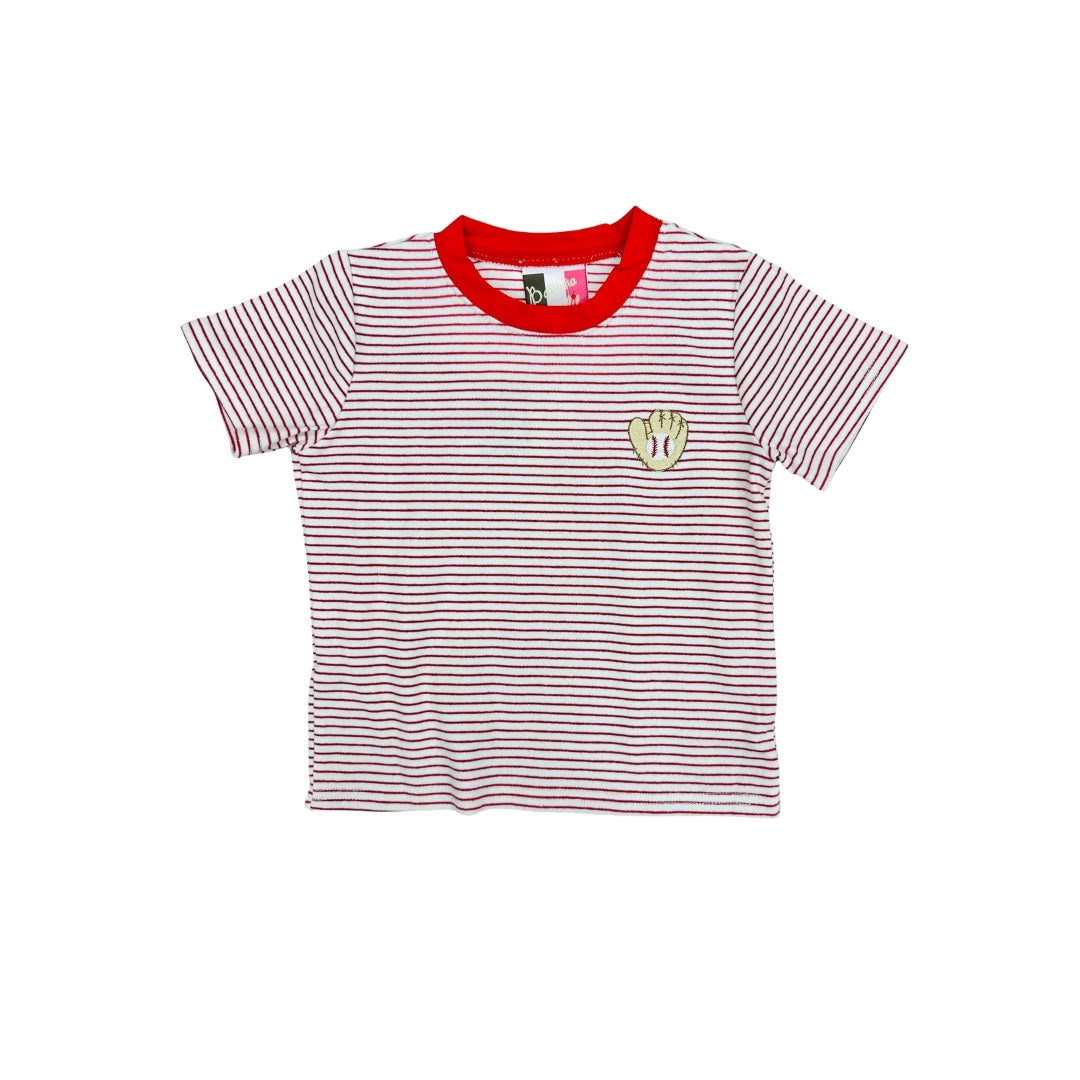 Banana Split Baseball Glove Embroidered Shirt