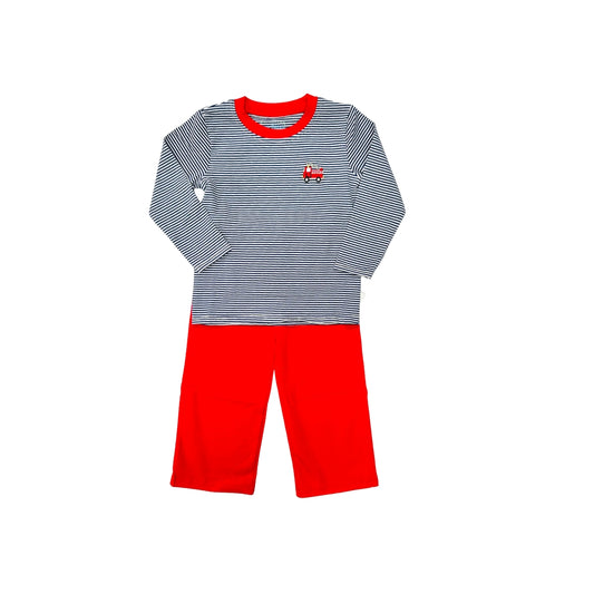 Itsy Bitsy Firetruck Pant Set