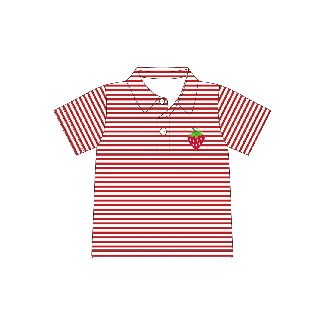 PRE ORDER - Funfetti Kids Boy Strawberry Polo