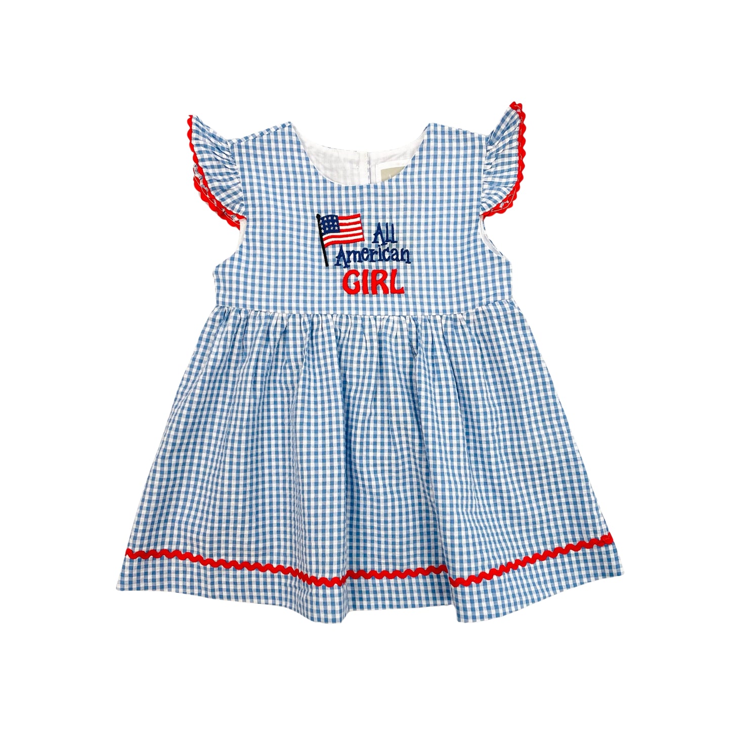 Lil Cactus Girls "All American Girl" Embroidered Dress