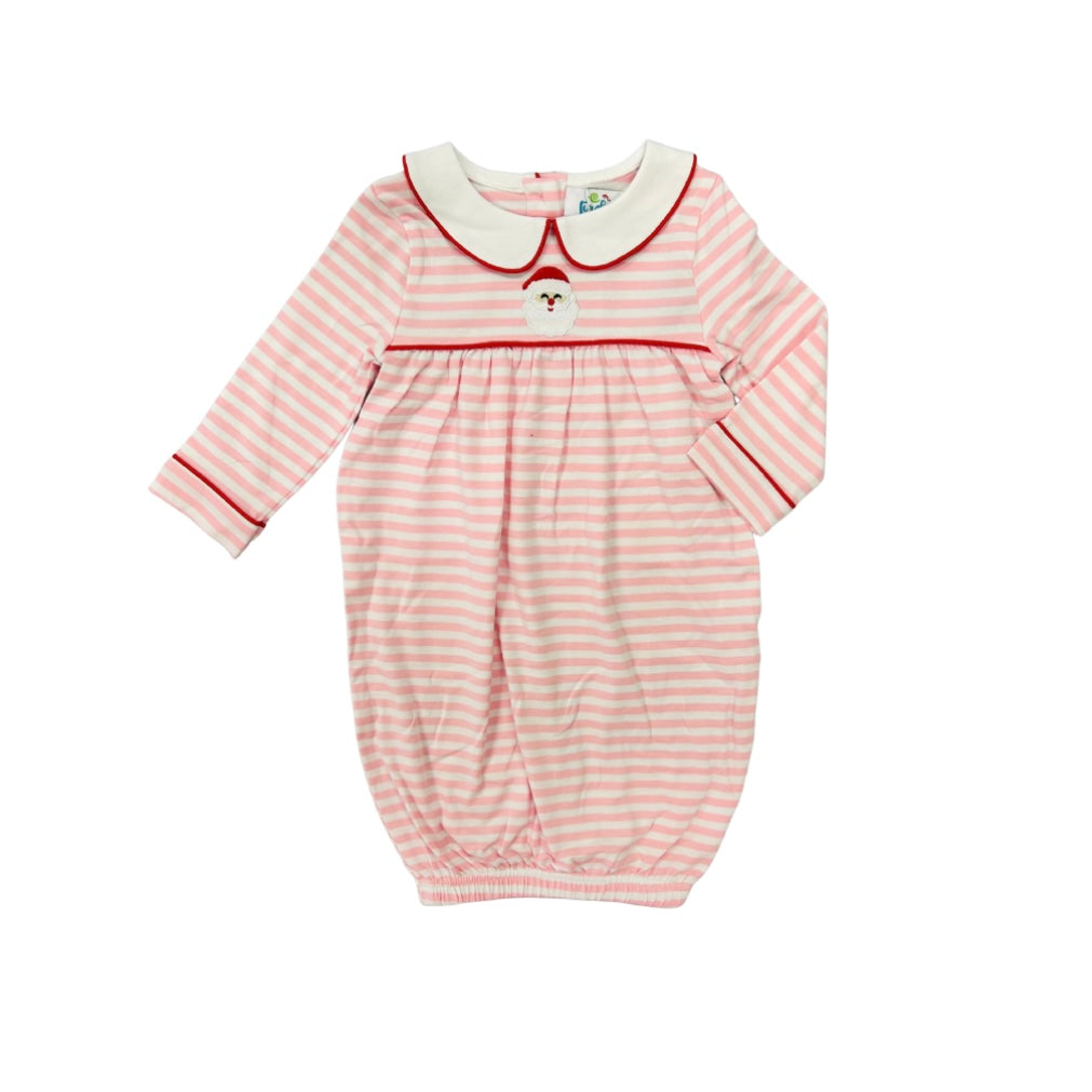 Funfetti Kids Pink Stripe Santa Gown