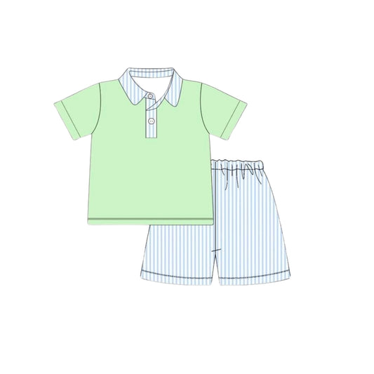 PRE ORDER - Funfetti Kids Pastel Seersucker Short Set