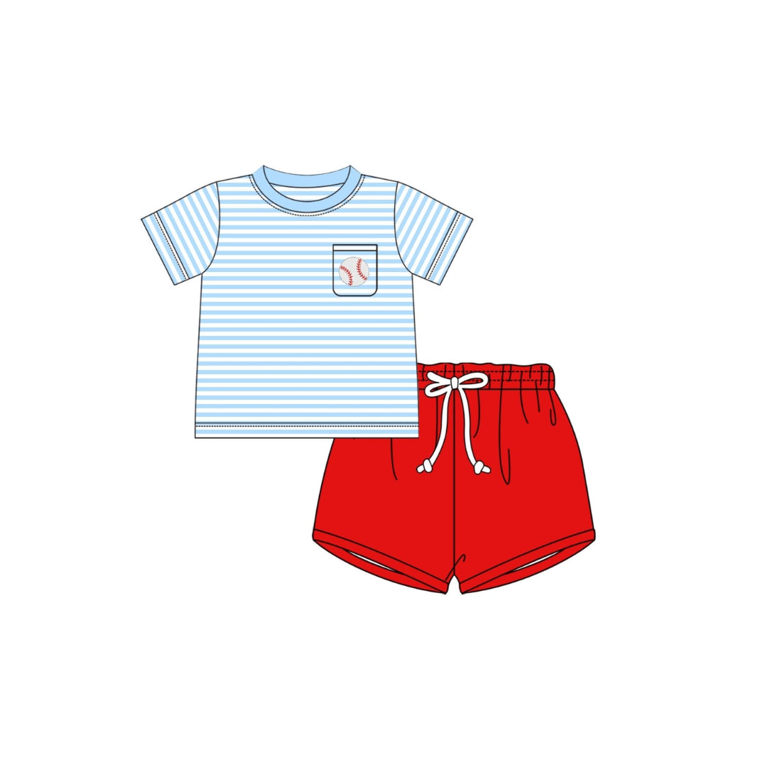 PRE ORDER - Funfetti Kids Baseball Pocket Short Set