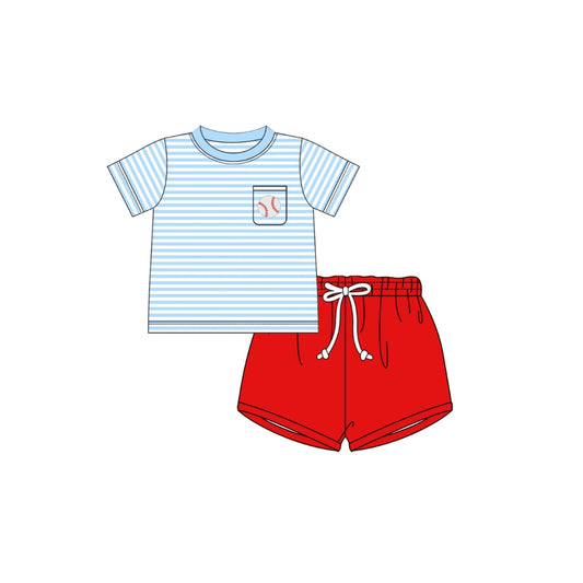 PRE ORDER - Funfetti Kids Baseball Pocket Short Set