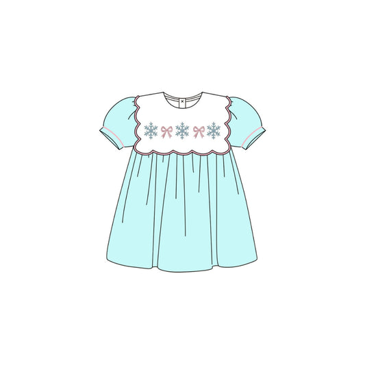 PRE ORDER - Funfetti Kids Snowflake/Bow Dress