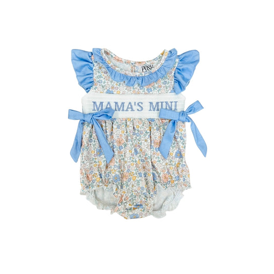 POSH Smocked Floral Mamas Mini Bubble