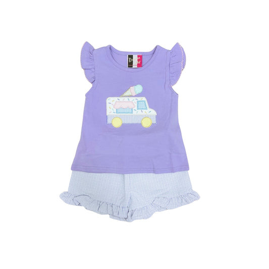 Banana Split Ice Cream, You Scream Ruffle Short Set