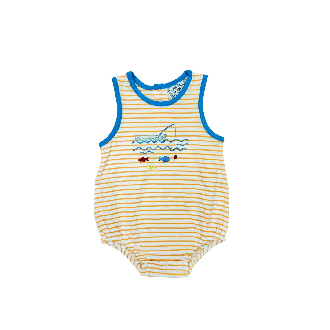 Three Sisters Orange Stripe Gone Fishing Bubble