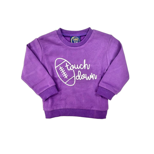 Emma Jean Purple Touchdown Sweatshirt