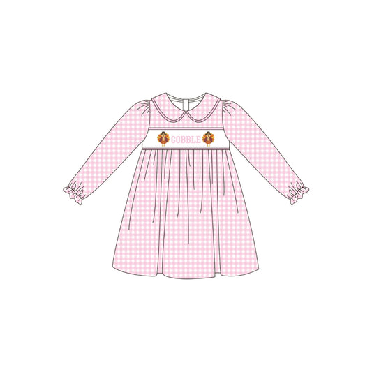 PRE ORDER - Funfetti Kids Pink Gingham Gobble Dress