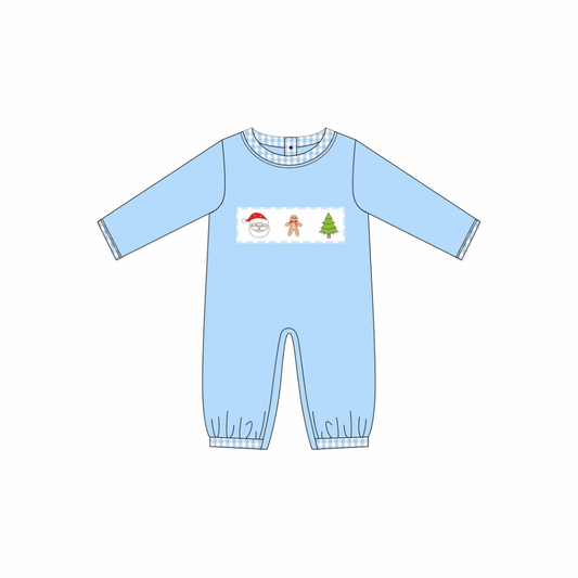 PRE ORDER - Funfetti Kids Blue Santa & Friends Embroidered Bubble