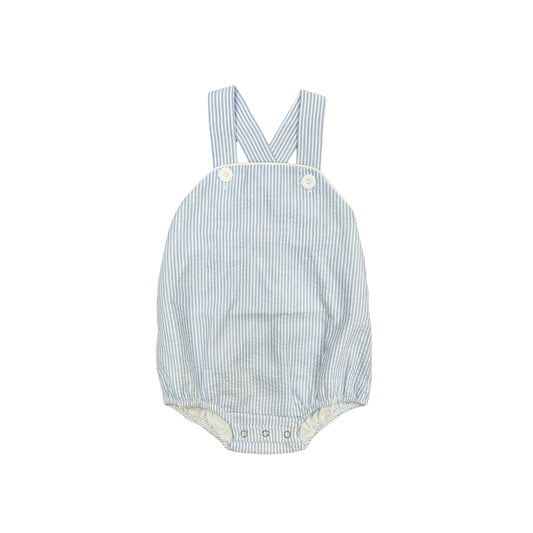 Funfetti Kids Light Blue Stripe Sunsuit