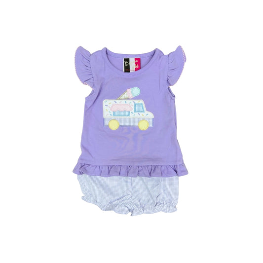 Banana Split Ice Cream, You Scream Ruffle Bloomer Set