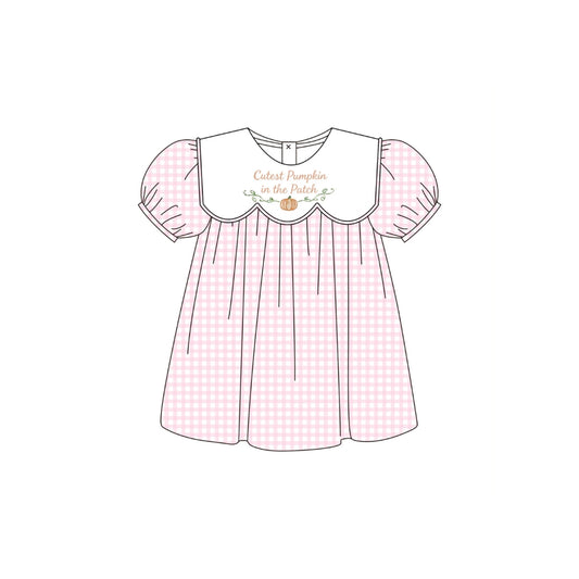 PRE ORDER - Funfetti Kids Cutest Pumpkin in the Patch Embroidered Dress