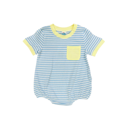 Funfetti Kids Blue/Yellow Stripe Bubble
