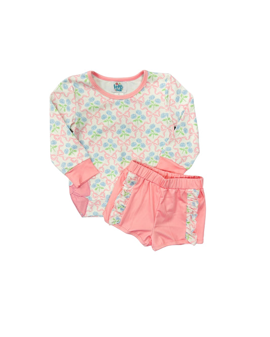 Funfetti Kids Pink Floral Sweatshirt Set