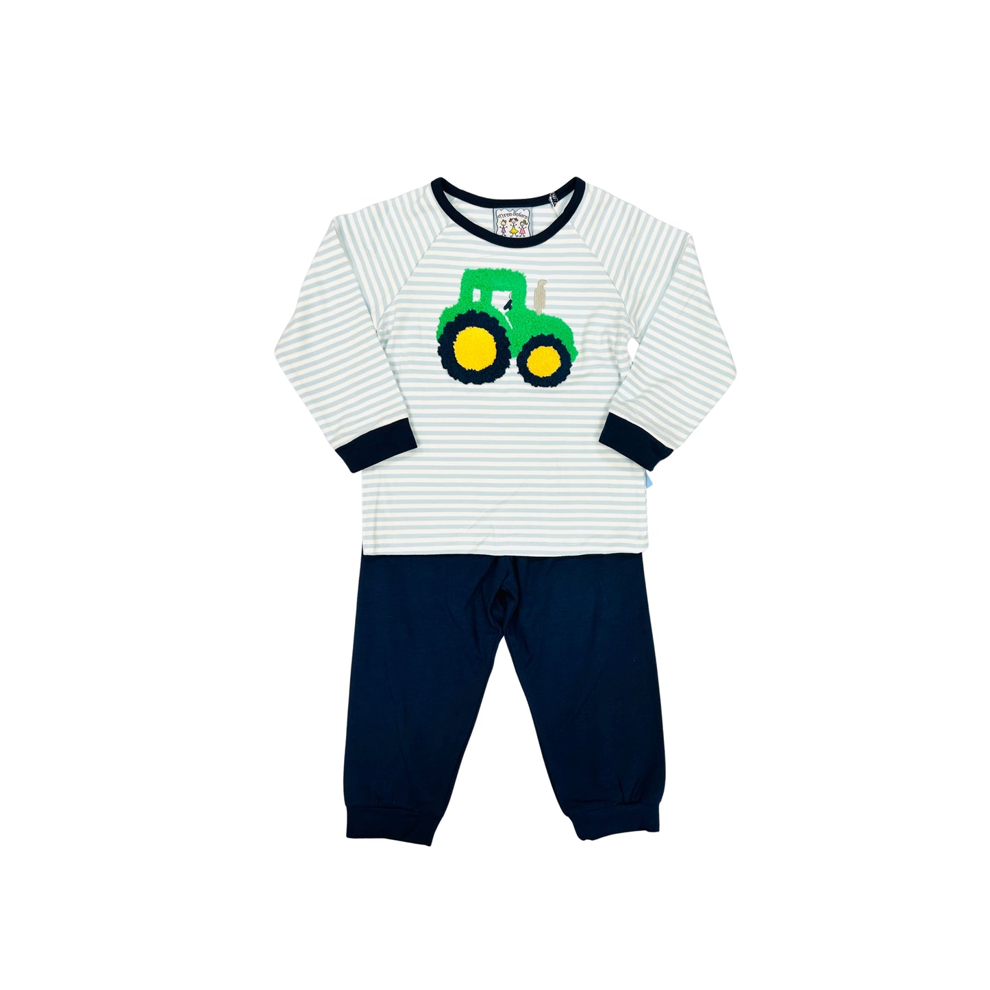 Three Sisters Tractor Applique Jogger Set
