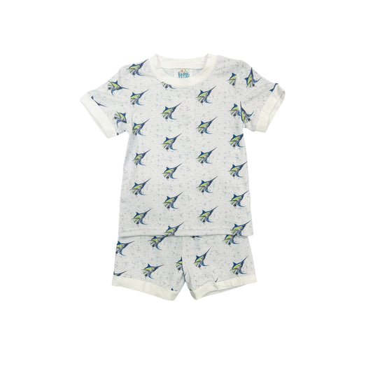 Funfetti Kids Swordfish Lounge Short Set