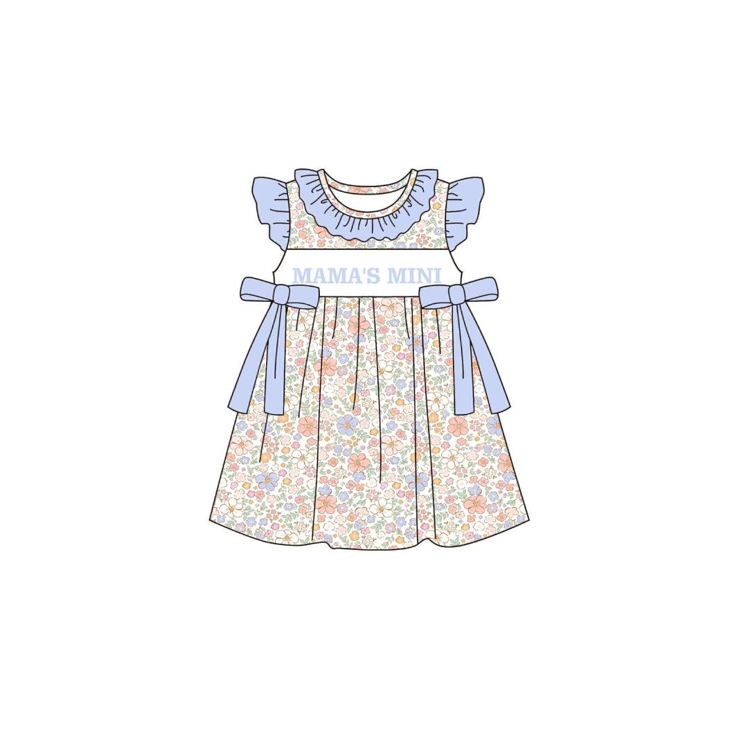 PRE ORDER - POSH Smocked Floral Mamas Mini Dress