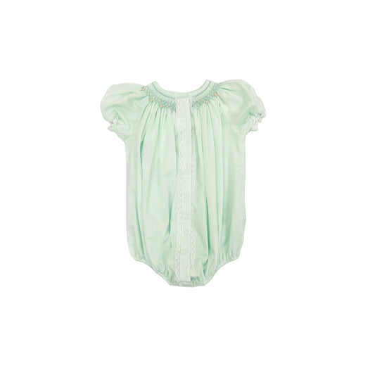 Baby Blessings Mint Hand Smocked Bubble