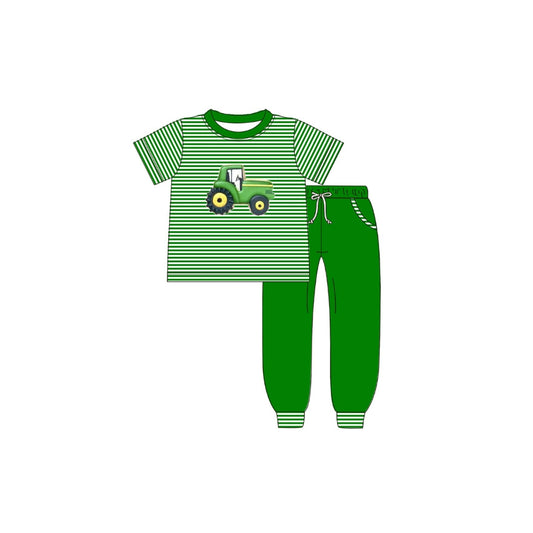 PRE ORDER - Funfetti Kids Tractor Applique Jogger Set