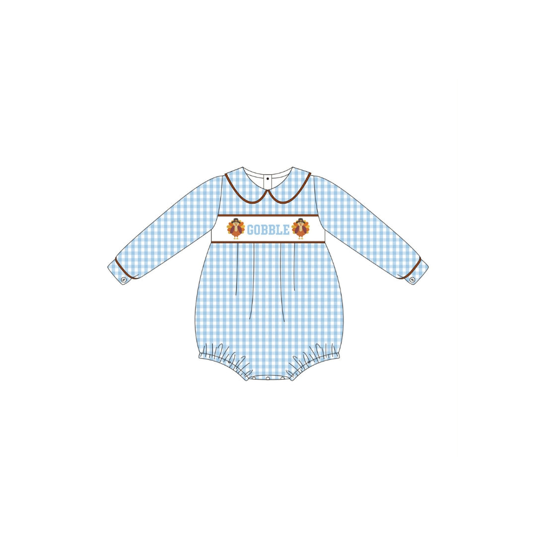 PRE ORDER - Funfetti Kids Blue Gingham Gobble Bubble