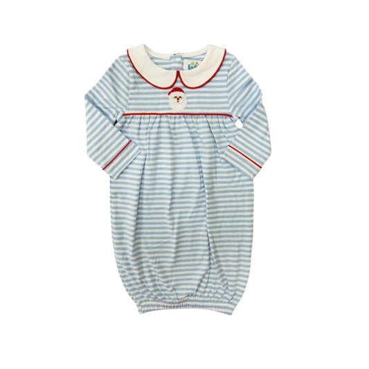 Funfetti Kids Blue Stripe Santa Gown