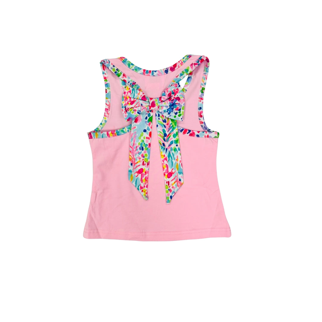 Funfetti Kids Pink Paisley Racerback Short Set