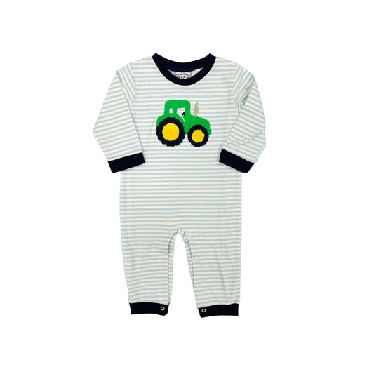 Three Sisters Tractor Applique Romper