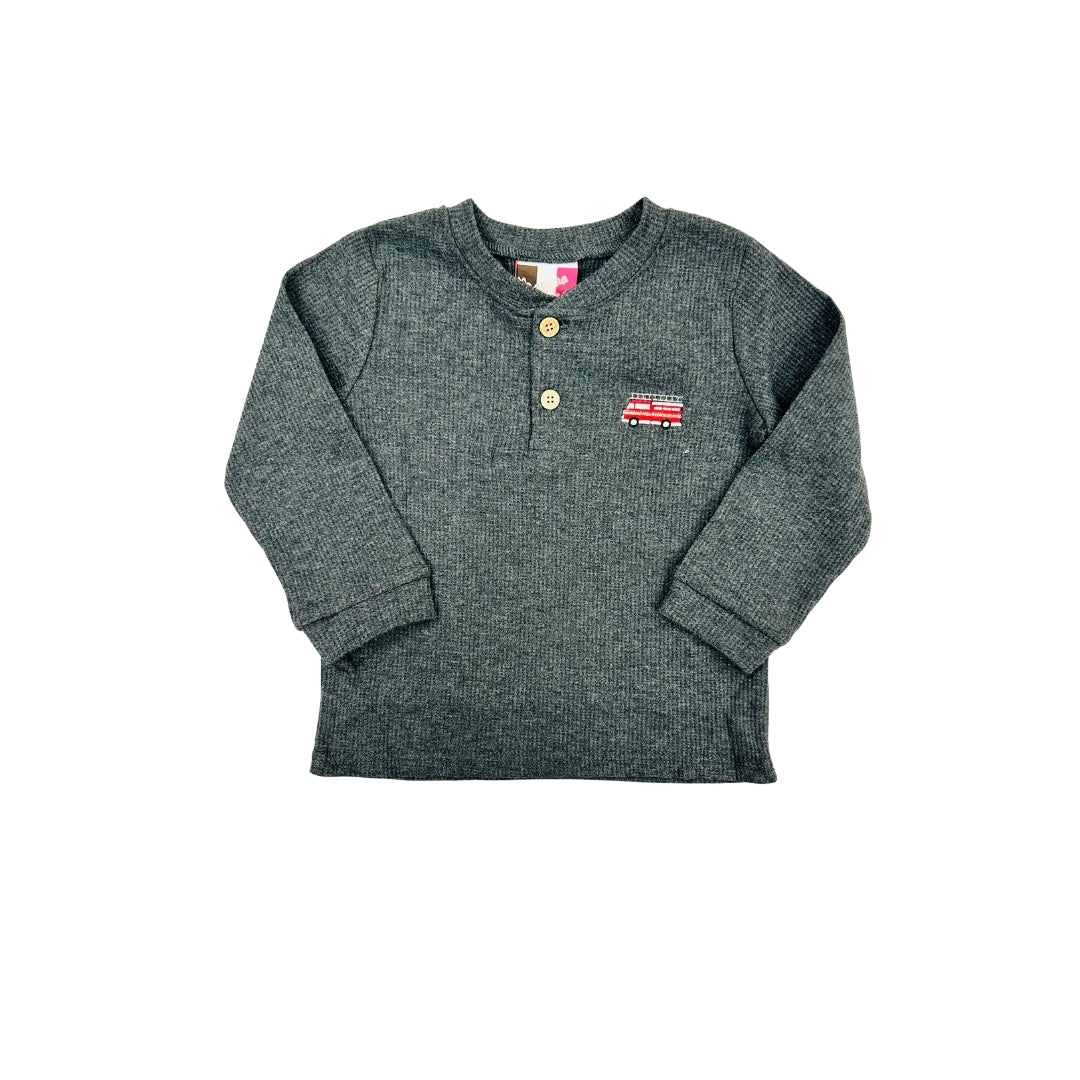 Banana Split Firetruck Embroidered Shirt
