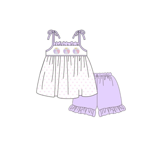 PRE ORDER - Funfetti Kids Pink/Purple Beach Ball Short Set