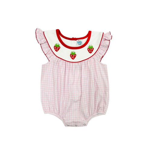 Funfetti Kids Gingham Strawberry Bubble