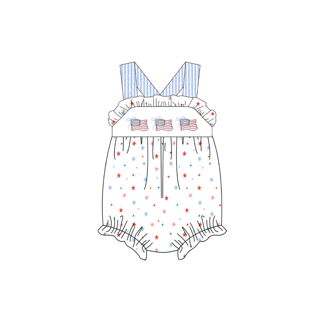 PRE ORDER - Funfetti Kids Star Print Flag Bubble