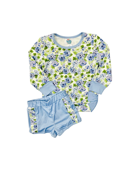 Funfetti Kids Hydrangea Sweashirt Set