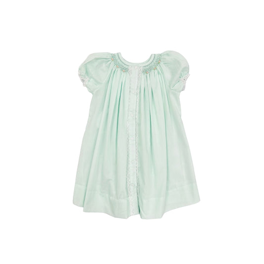 Baby Blessings Mint Hand Smocked Dress