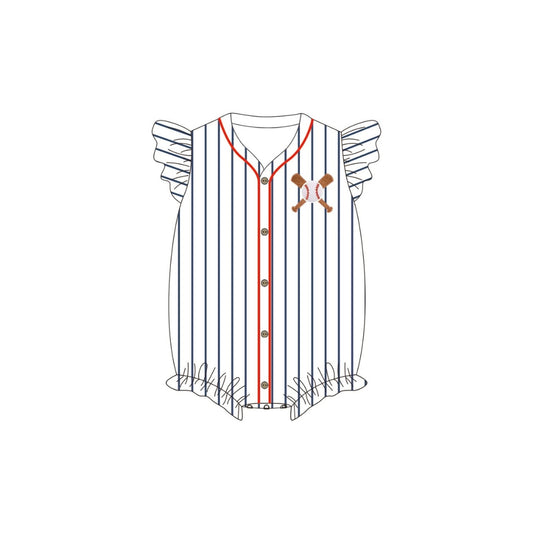 PRE ORDER - Funfetti Kids Baseball/Bat Jersey Style Ruffle Bubble